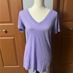 PINK Victoria's Secret Light Purple V-Neck Tee